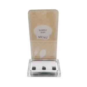 waiter call bell service with menu holder