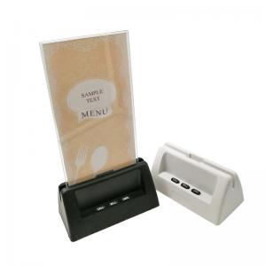waiter call system with menu holder